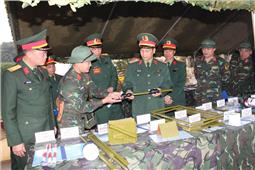 Thiếu tướng Nguyễn Huy Cảnh kiểm tra công tác chuẩn bị huấn luyện tại Sư đoàn 3, Lữ đoàn 409 và Bộ CHQS tỉnh Bắc Ninh
